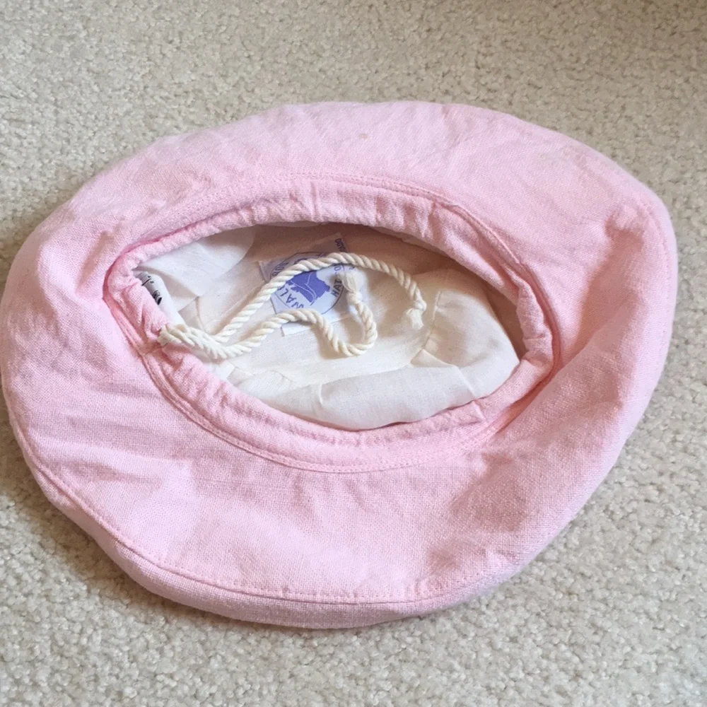EUC pink brimmed summer hat